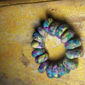 16 Handmade Clay beads
